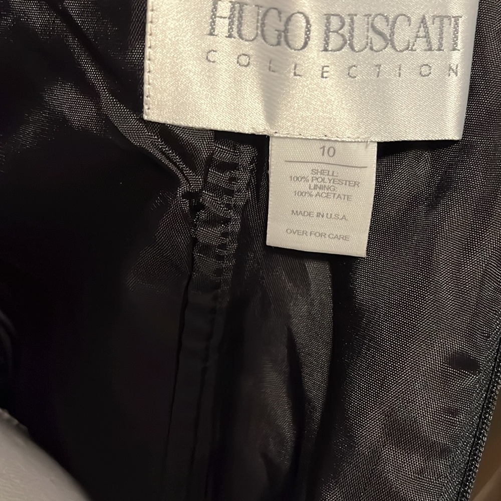 Hugo Buscati Collection Black Cocktail Dress at its finest Sexy yet classy sz 10 - Picture 6 of 14